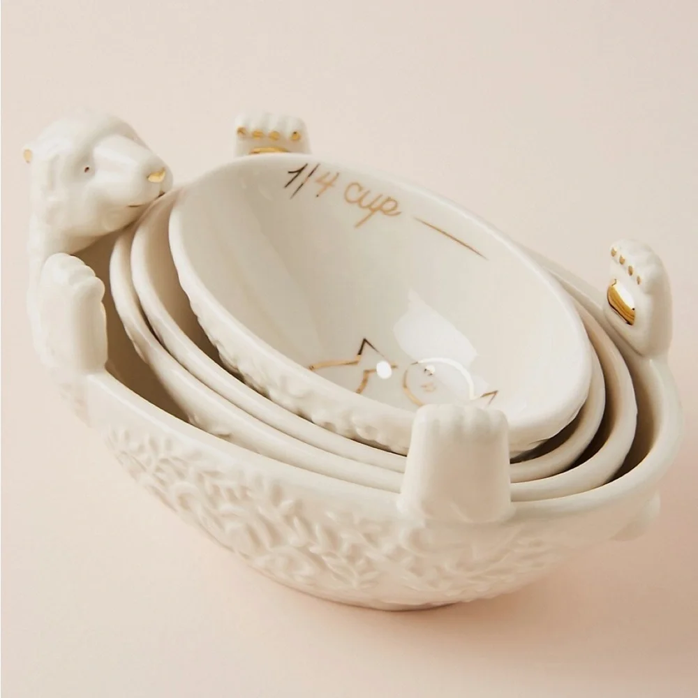 Anthropologie Polar Bear Nesting Measuring Cups NEW